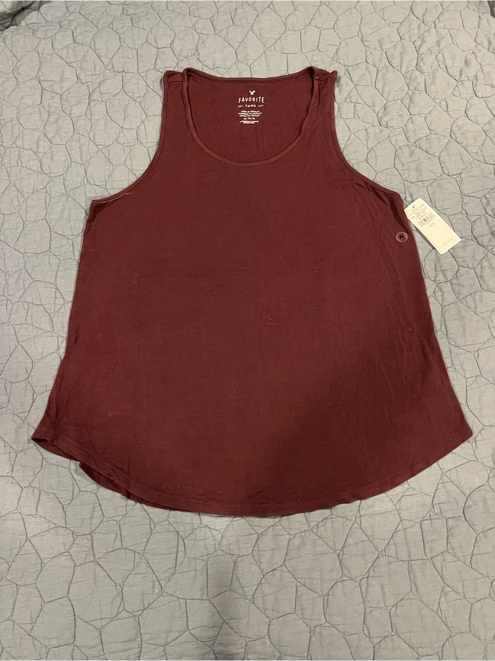 American Eagle Outfitters Women's Tank Top - Burgundy Wine